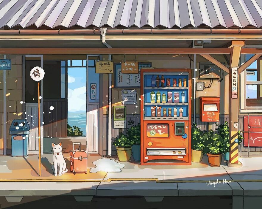The Most Charming Facades Created Digitally By Artist Angela Hao