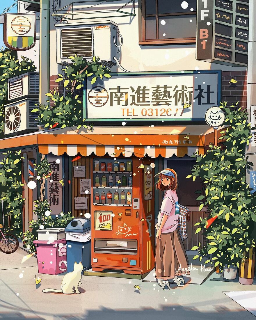 The Most Charming Facades Created Digitally By Artist Angela Hao