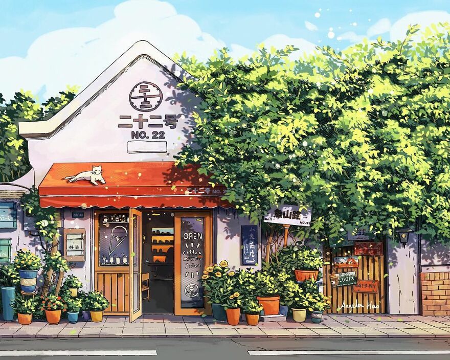 The Most Charming Facades Created Digitally By Artist Angela Hao