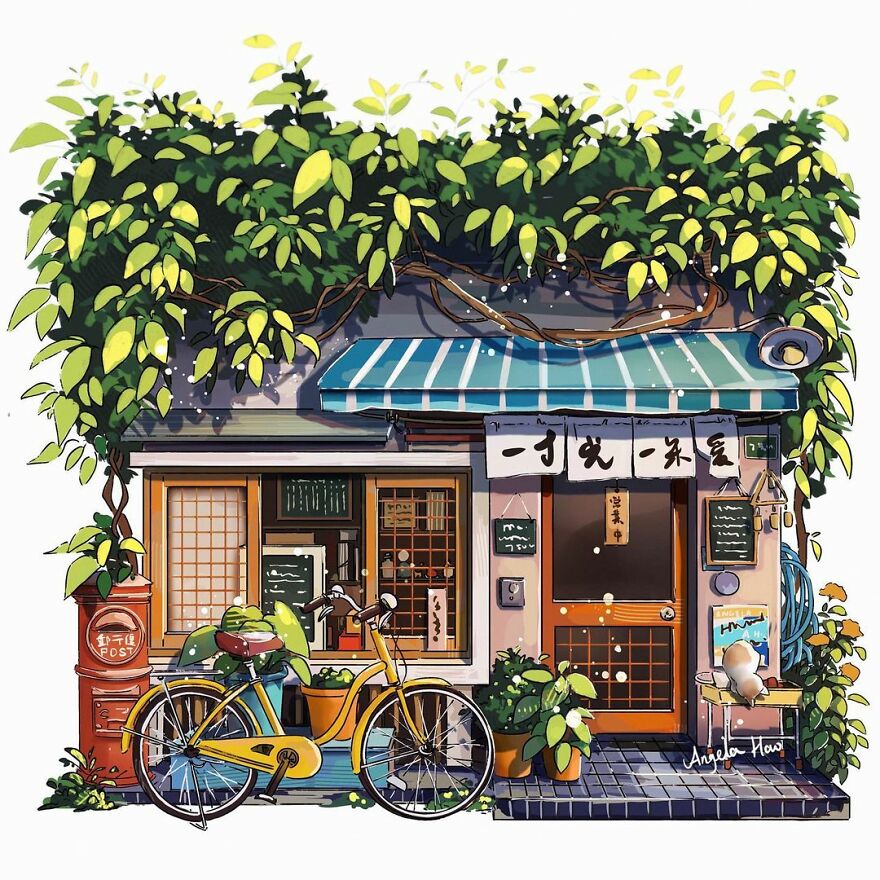 The Most Charming Facades Created Digitally By Artist Angela Hao