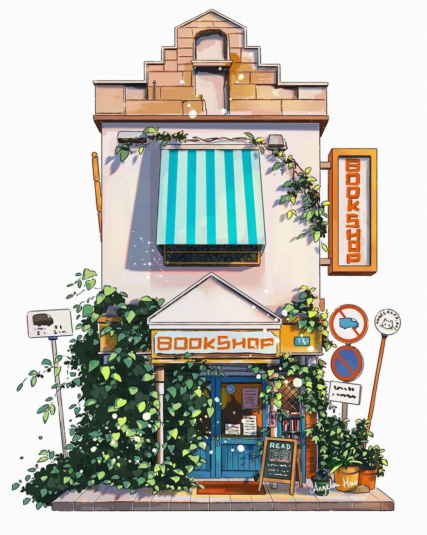 The Most Charming Facades Created Digitally By Artist Angela Hao