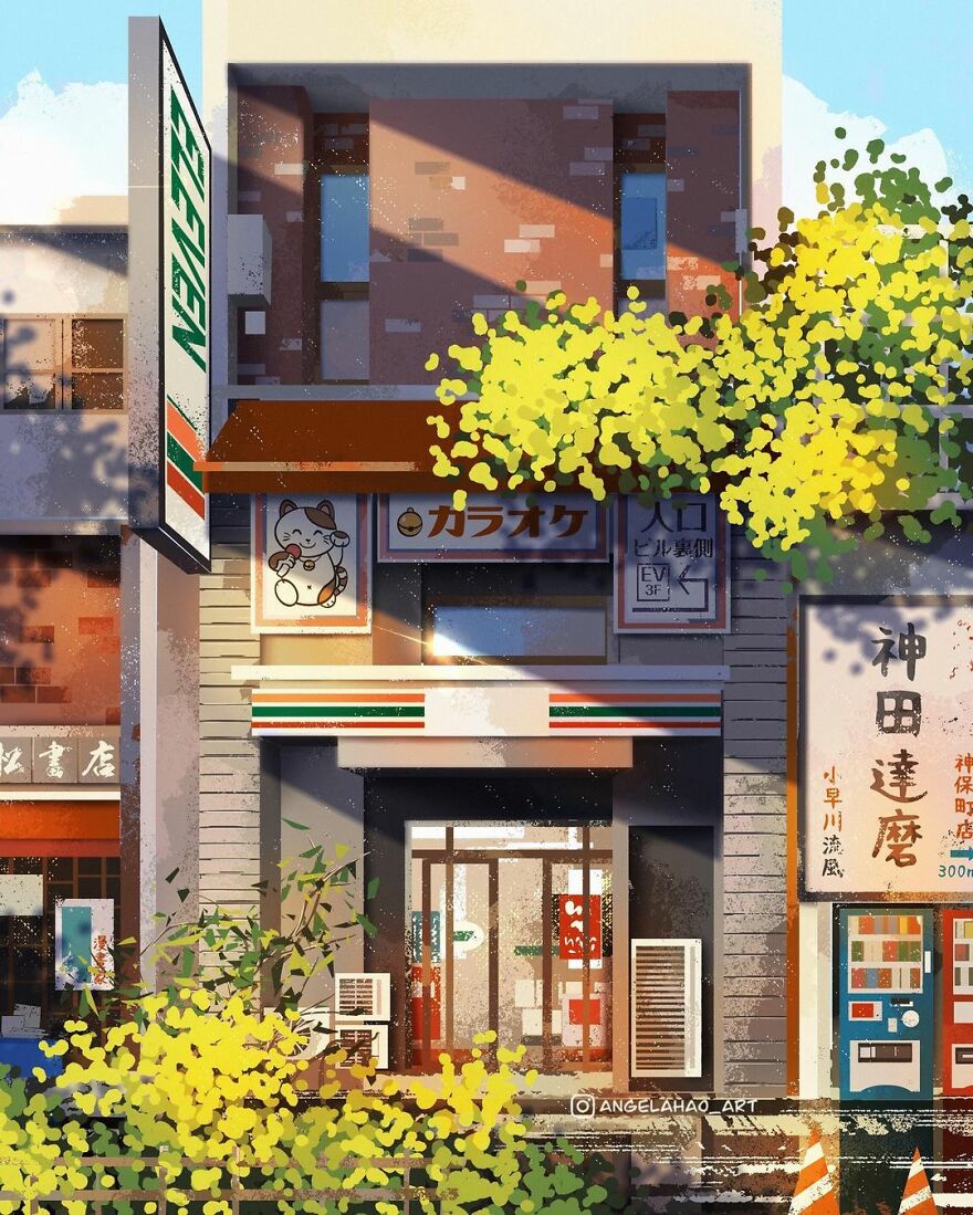 The Most Charming Facades Created Digitally By Artist Angela Hao