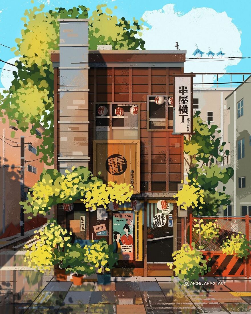 The Most Charming Facades Created Digitally By Artist Angela Hao