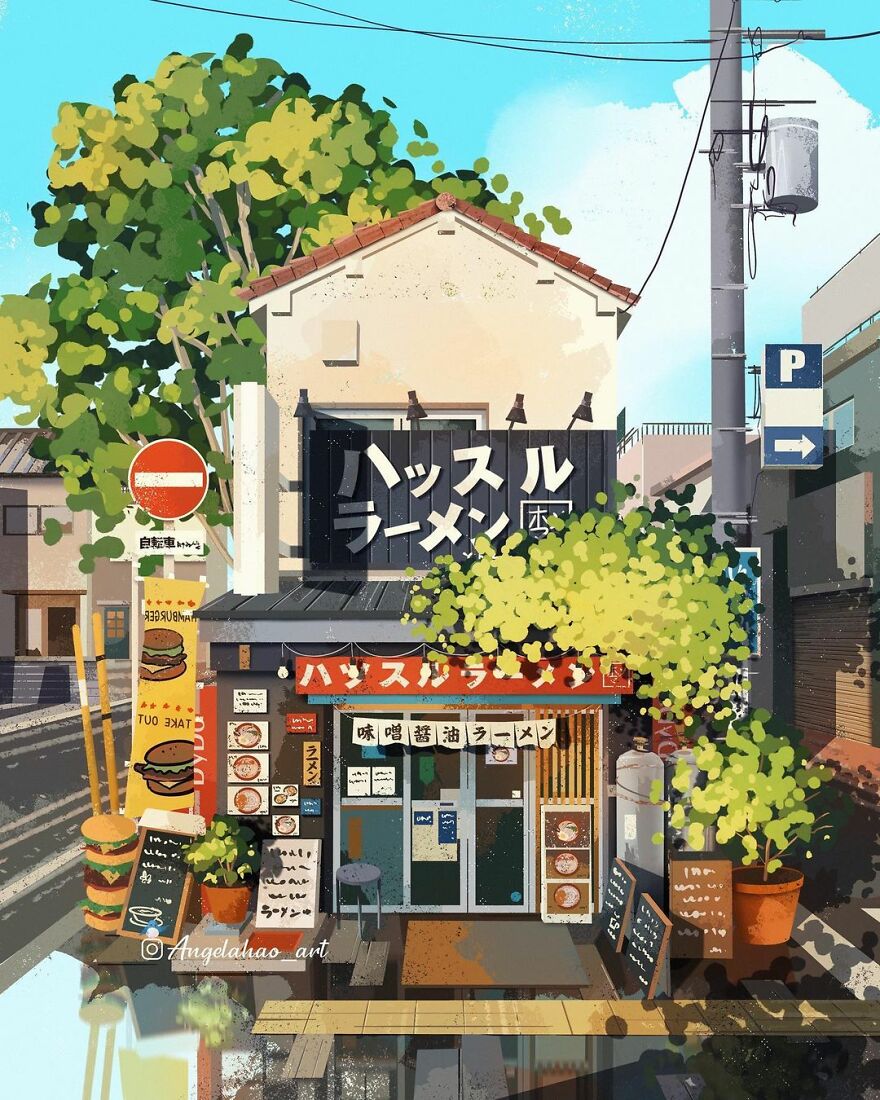 The Most Charming Facades Created Digitally By Artist Angela Hao