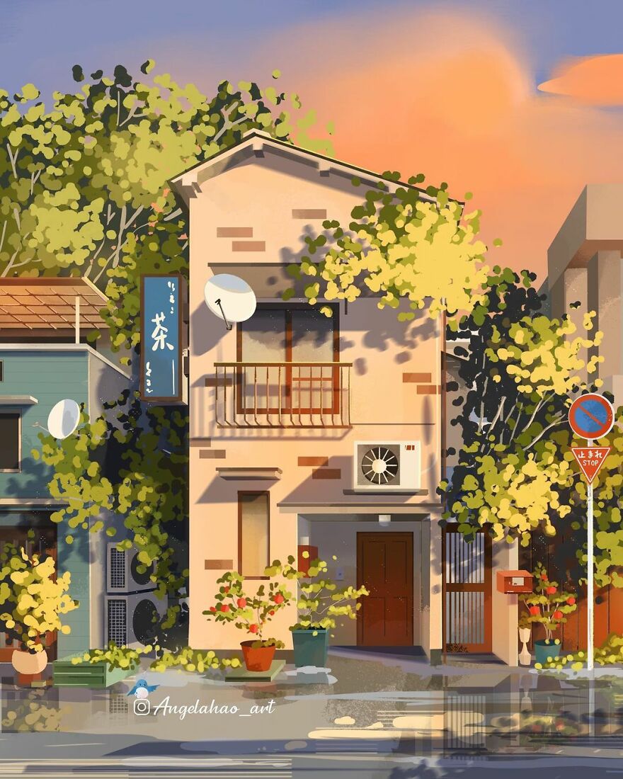 The Most Charming Facades Created Digitally By Artist Angela Hao