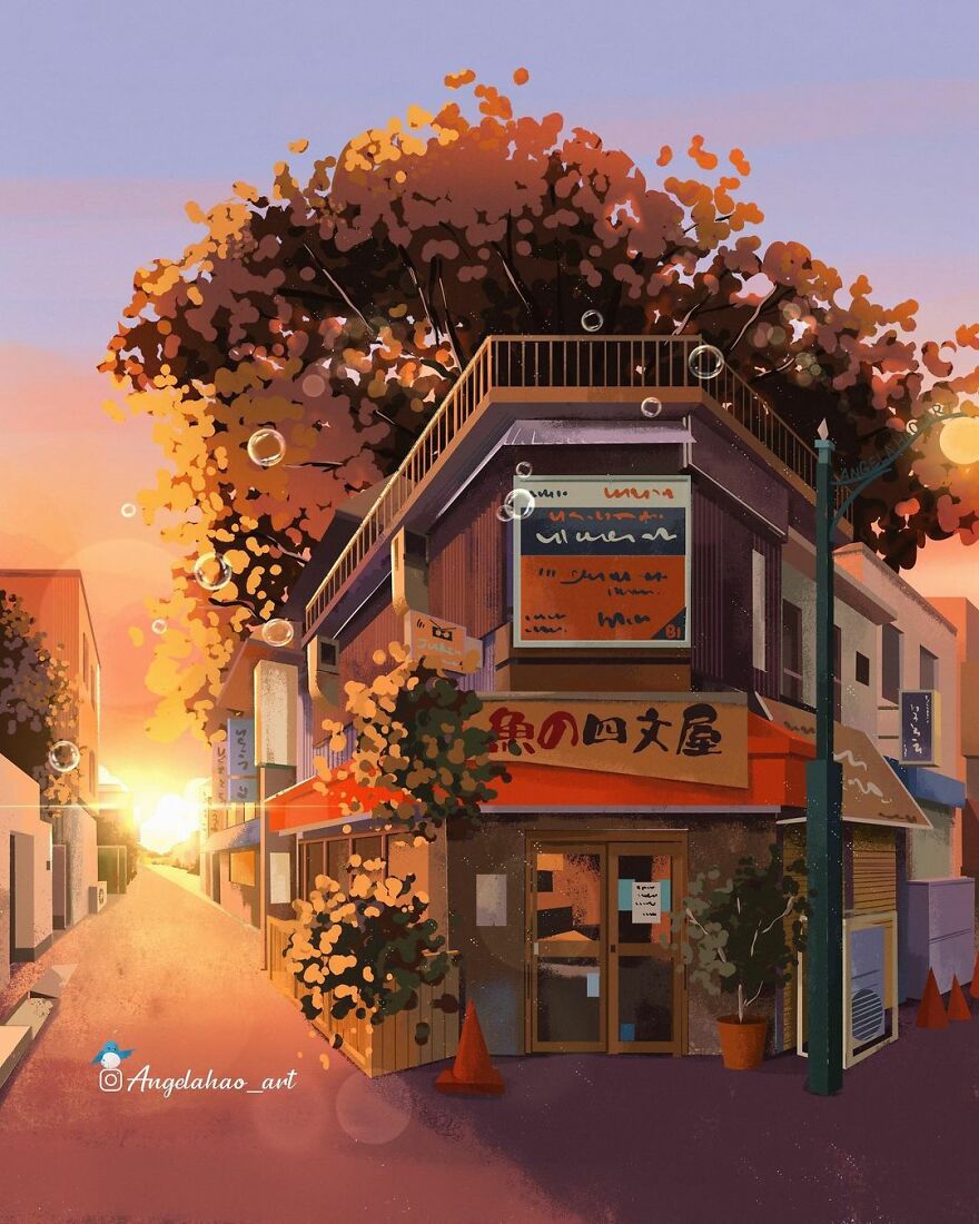 The Most Charming Facades Created Digitally By Artist Angela Hao