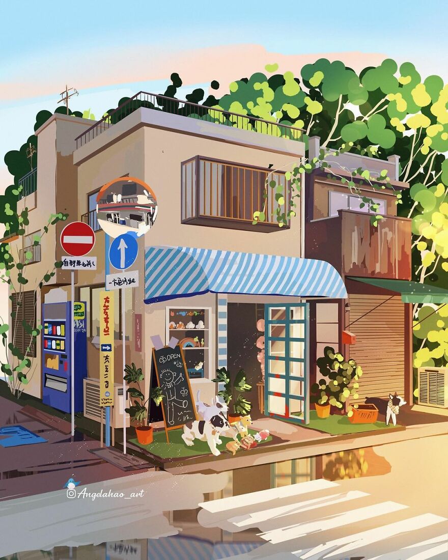The Most Charming Facades Created Digitally By Artist Angela Hao