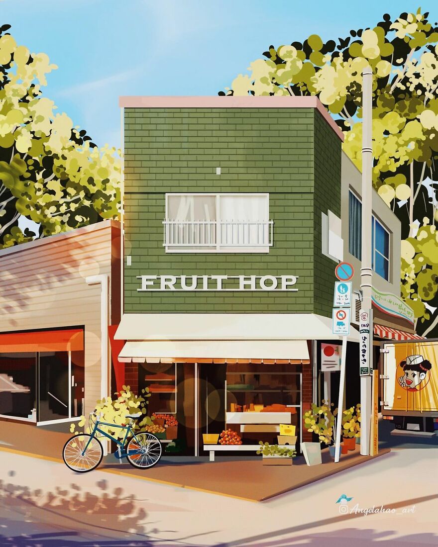 The Most Charming Facades Created Digitally By Artist Angela Hao