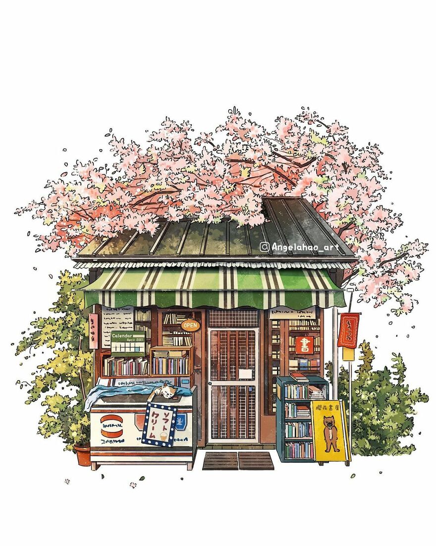 The Most Charming Facades Created Digitally By Artist Angela Hao