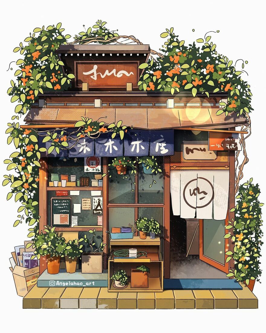 The Most Charming Facades Created Digitally By Artist Angela Hao