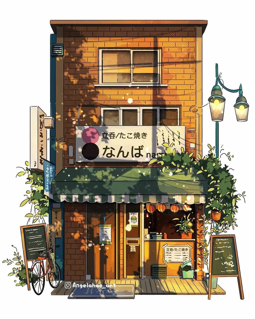 The Most Charming Facades Created Digitally By Artist Angela Hao