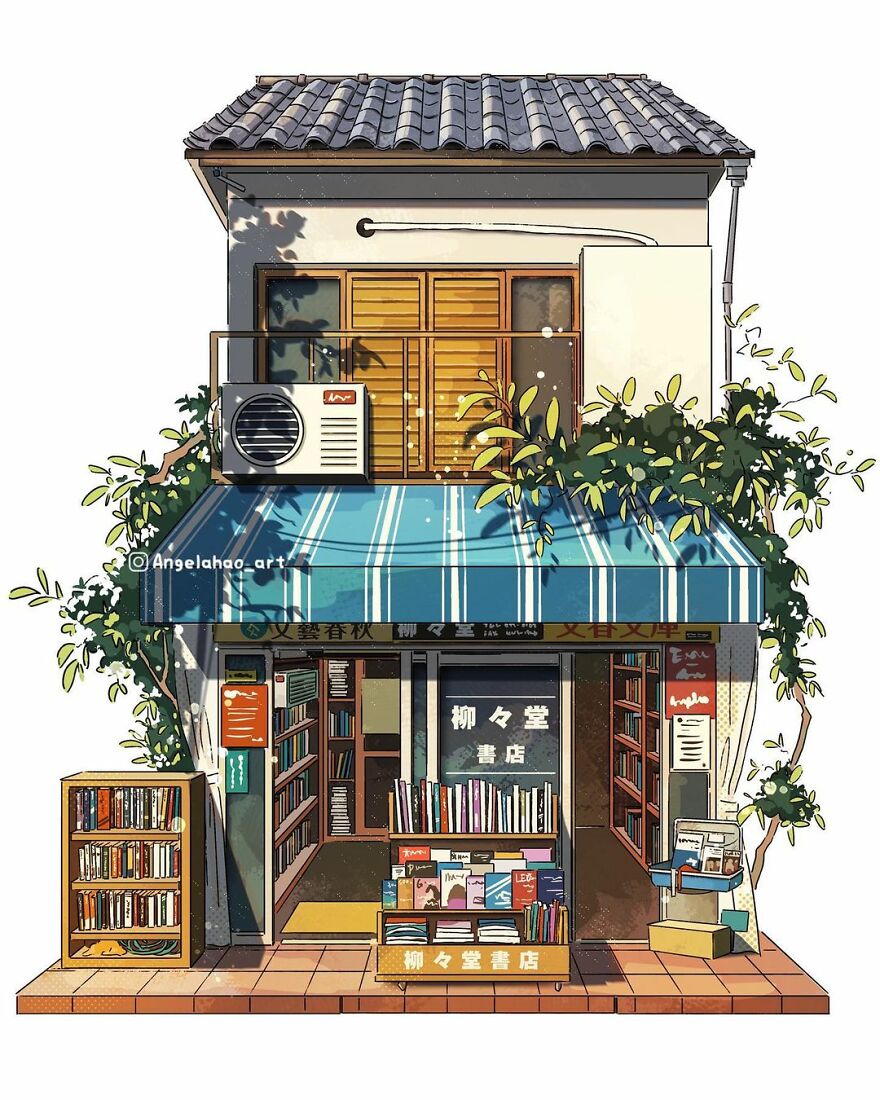 The Most Charming Facades Created Digitally By Artist Angela Hao
