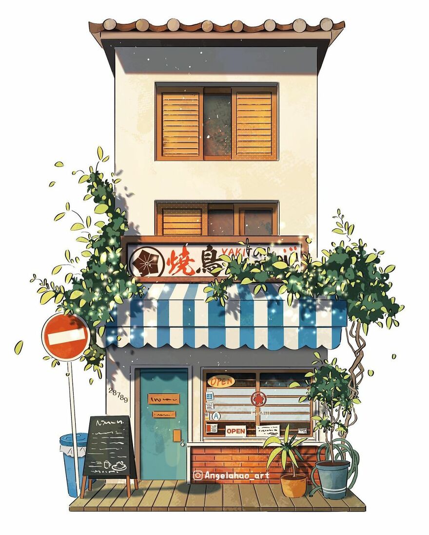 The Most Charming Facades Created Digitally By Artist Angela Hao