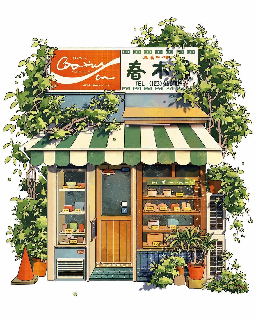 The Most Charming Facades Created Digitally By Artist Angela Hao