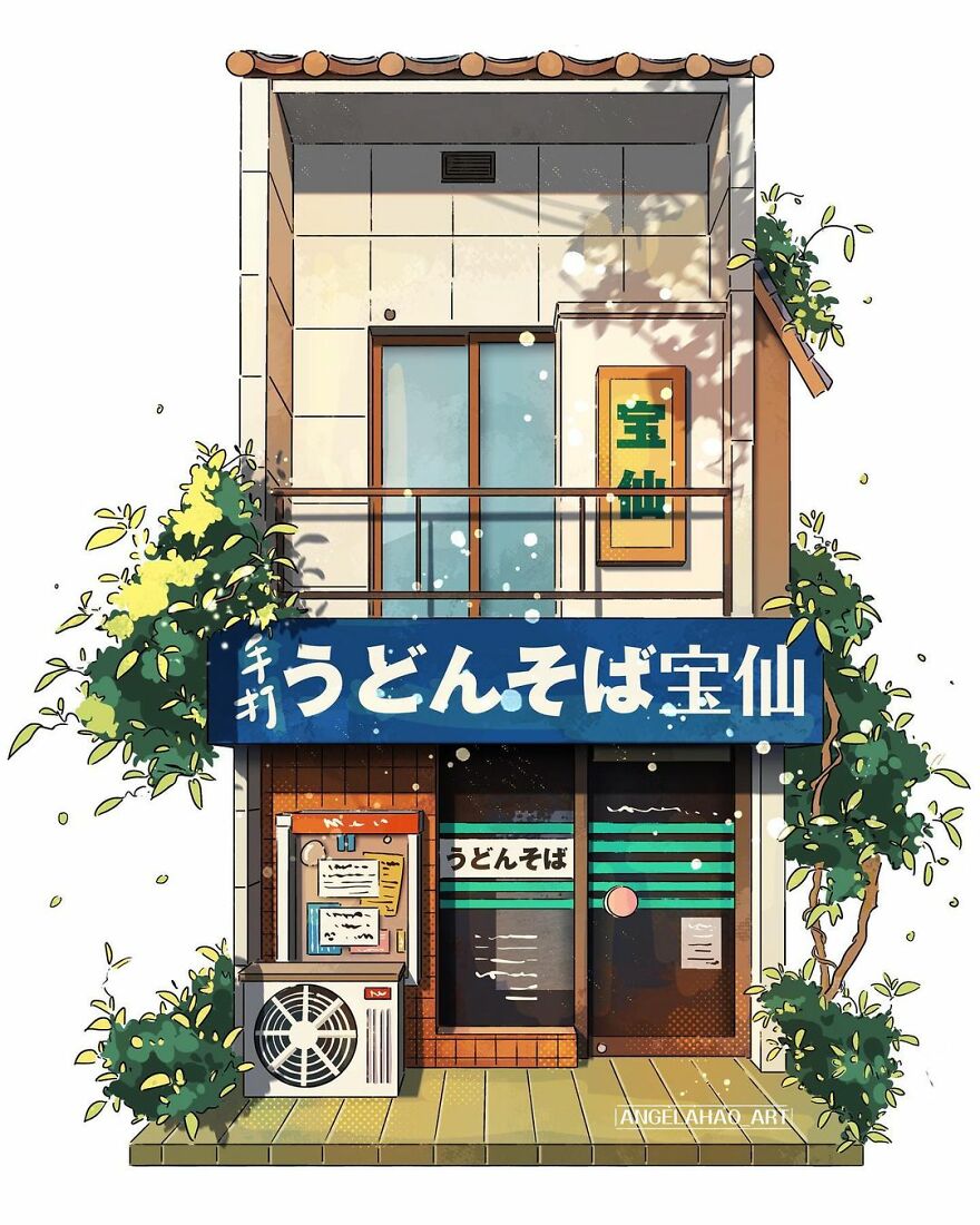 The Most Charming Facades Created Digitally By Artist Angela Hao