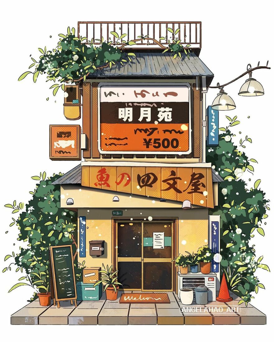 The Most Charming Facades Created Digitally By Artist Angela Hao