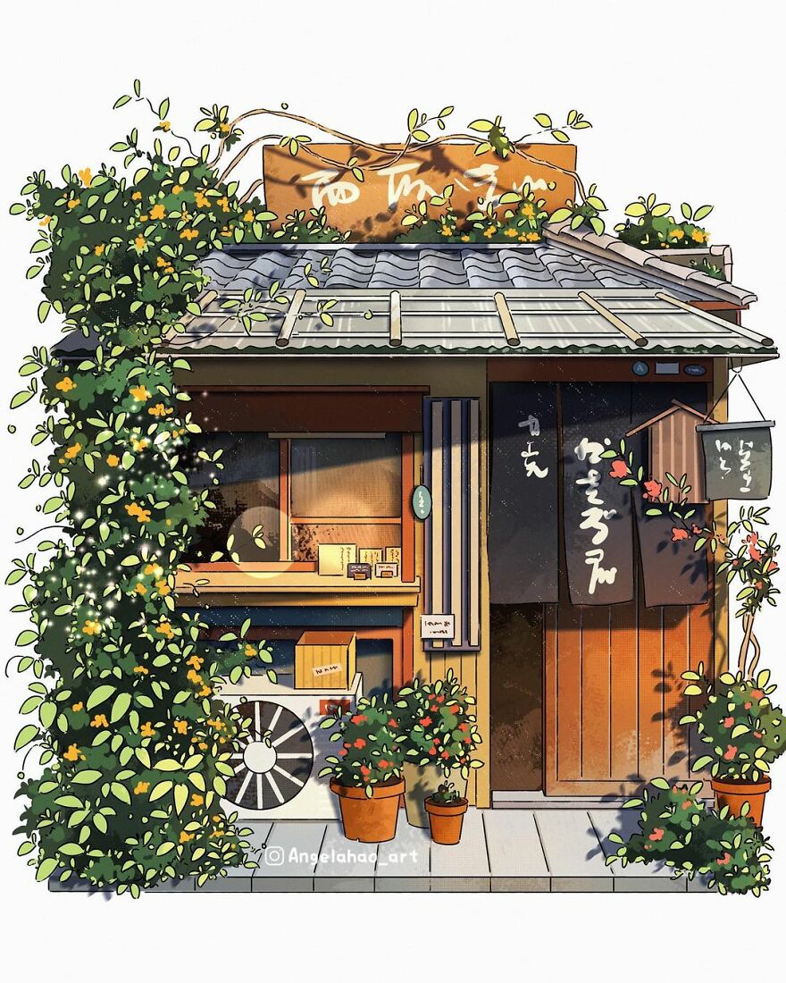 The Most Charming Facades Created Digitally By Artist Angela Hao