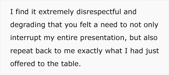 “I’m Actually Not Done Speaking”: 20 Y.O. Woman Goes Viral For Shutting Down A Man Who Kept Interrupting Her During A Meeting “I’m Actually Not Done Speaking”: 20 Y.O. Woman Goes Viral For Shutting Down A Man Who Kept Interrupting Her During A Meeting