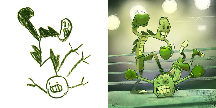 Propuesta del niño artista Luke, fan art de @adamsanfordart