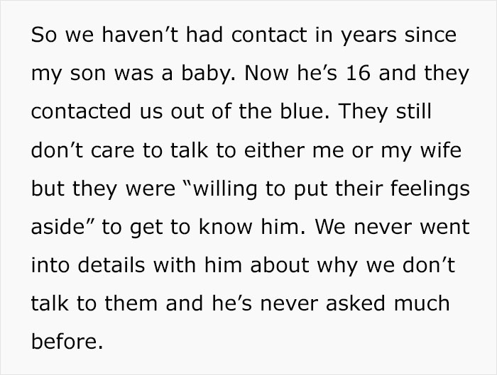 Dad Explains To 16 Y.O. Son That His Grandparents Cut Their Family Off Because Dad Used To Be Homeless, Ends Up Causing Family Drama Dad Explains To 16 Y.O. Son That His Grandparents Cut Their Family Off Because Dad Used To Be Homeless, Ends Up Causing Family Drama