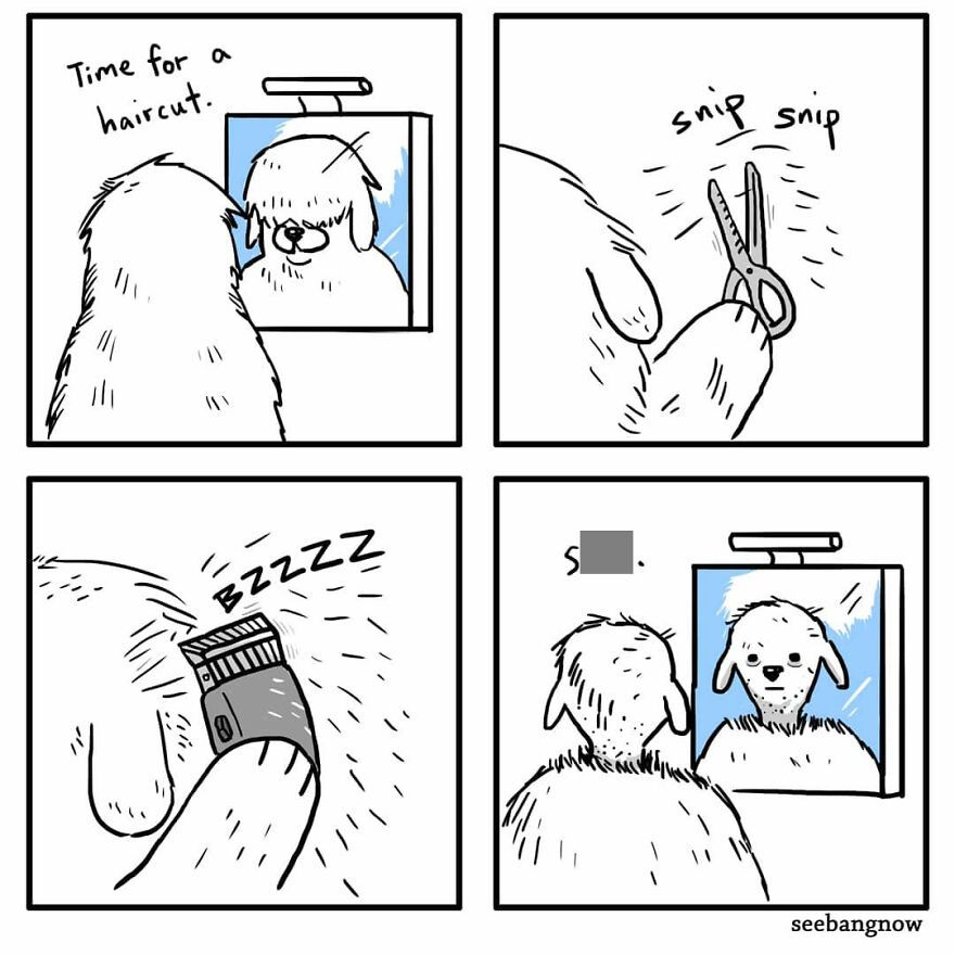 Illustrator Shows In Funny Comics What Dogs Really Think (30 Comics)