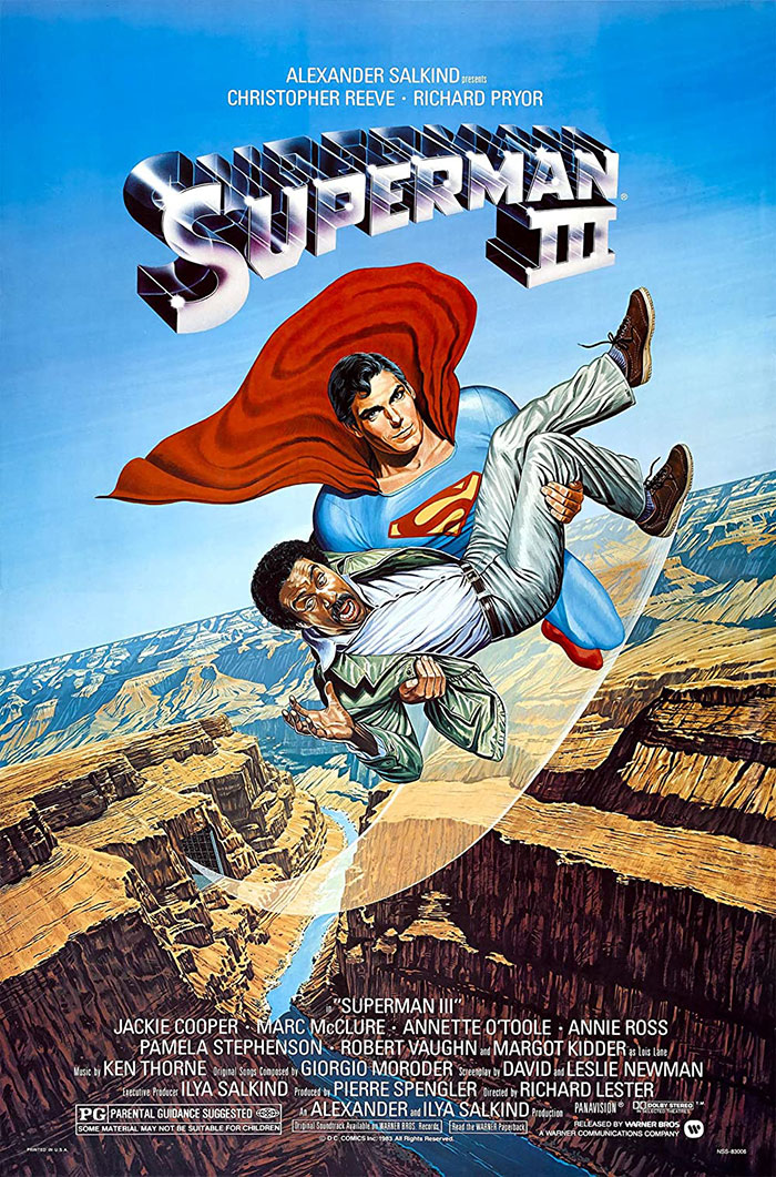 Poster of Superman III movie 