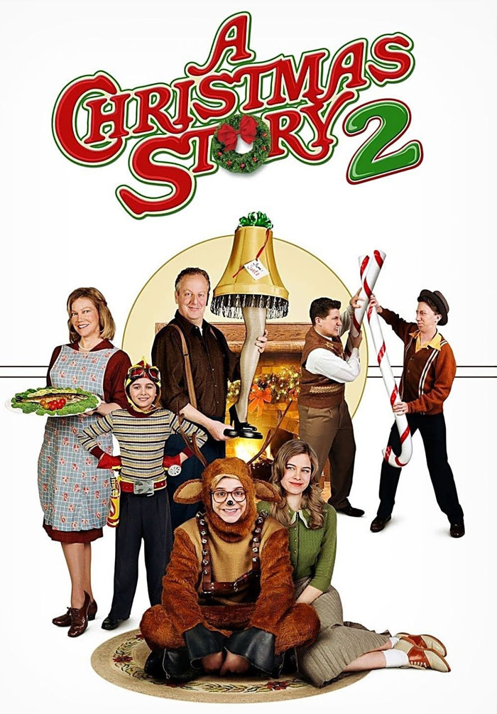 Cover image of "A Christmas Story 2" featuring characters in festive attire, perfect for holiday movie watchlists.