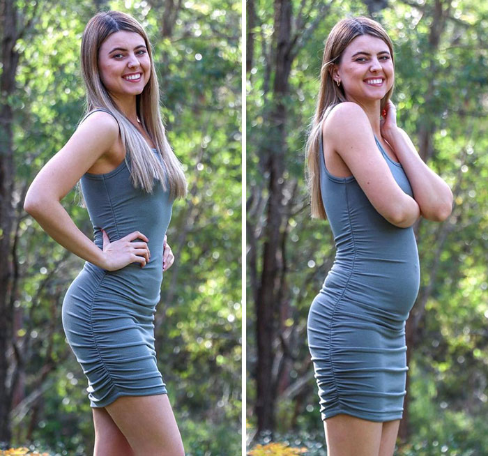 Woman Challenges Unrealistic Body Standards With Side-By-Side “Real Me Monday” Photos Of Herself (30 Pics)
