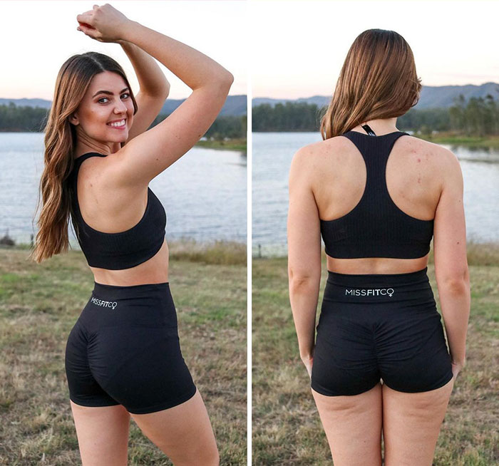 Woman Challenges Unrealistic Body Standards With Side-By-Side “Real Me Monday” Photos Of Herself (30 Pics)