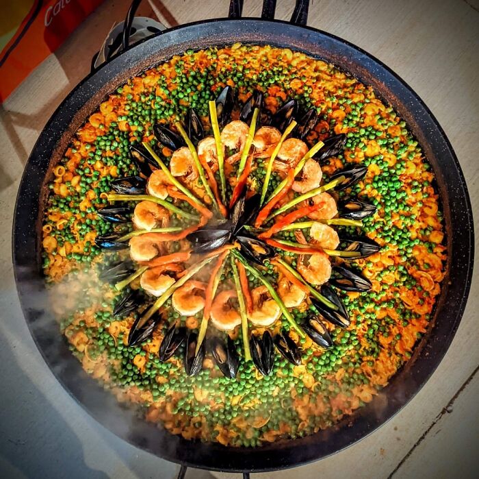 Seafood Paella We Had At A Christmas Party Last Night.