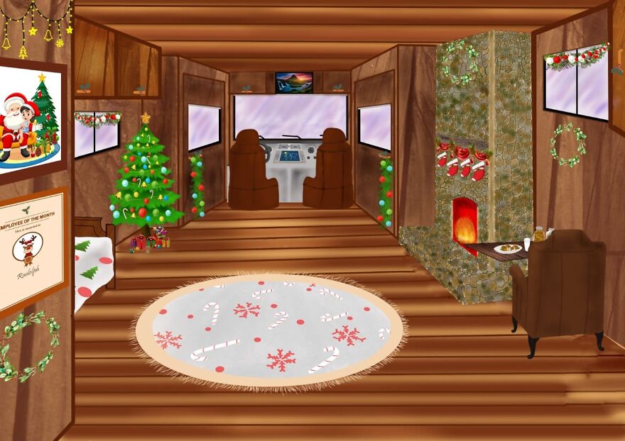 If Santa Owned An Rv, I Bet It Would Look Like This...
