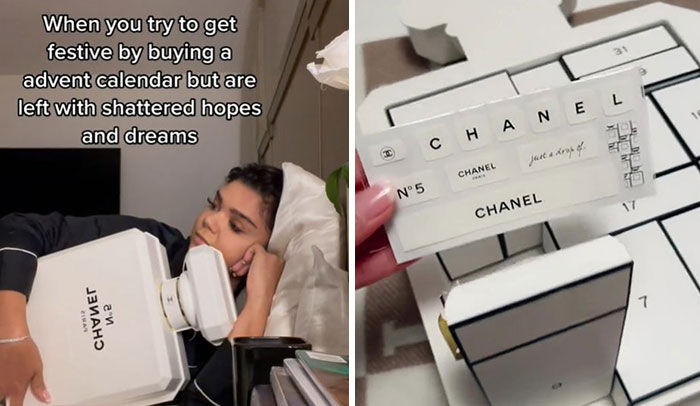 TikToker Roasts Chanel By Revealing What’s Inside Its ‘Glamorous’ $825 Advent Calendar