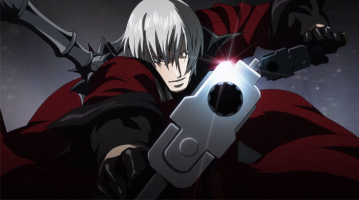 Dante wearing red cape 