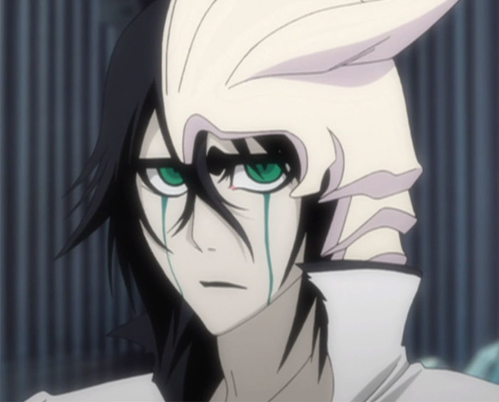 Ulquiorra Cifer with green eyes 