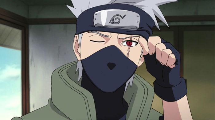 Kakashi wearing green jacket 