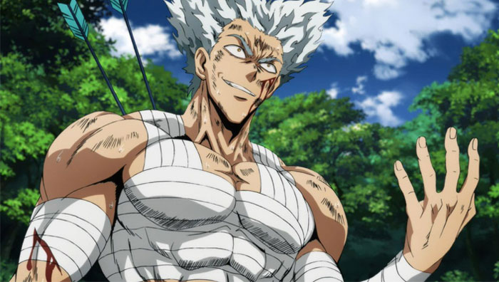 Garou with arrows on his back 