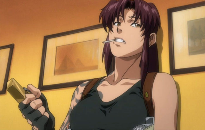 rebecca smoking a cigarette 