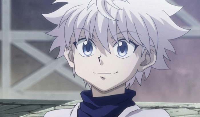 Killua Zoldyck smiling 