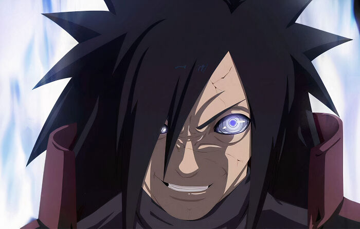 Madara with purple eyes 