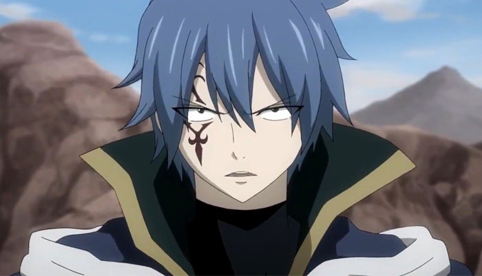 Jellal Fernandes with tattoo on her face 