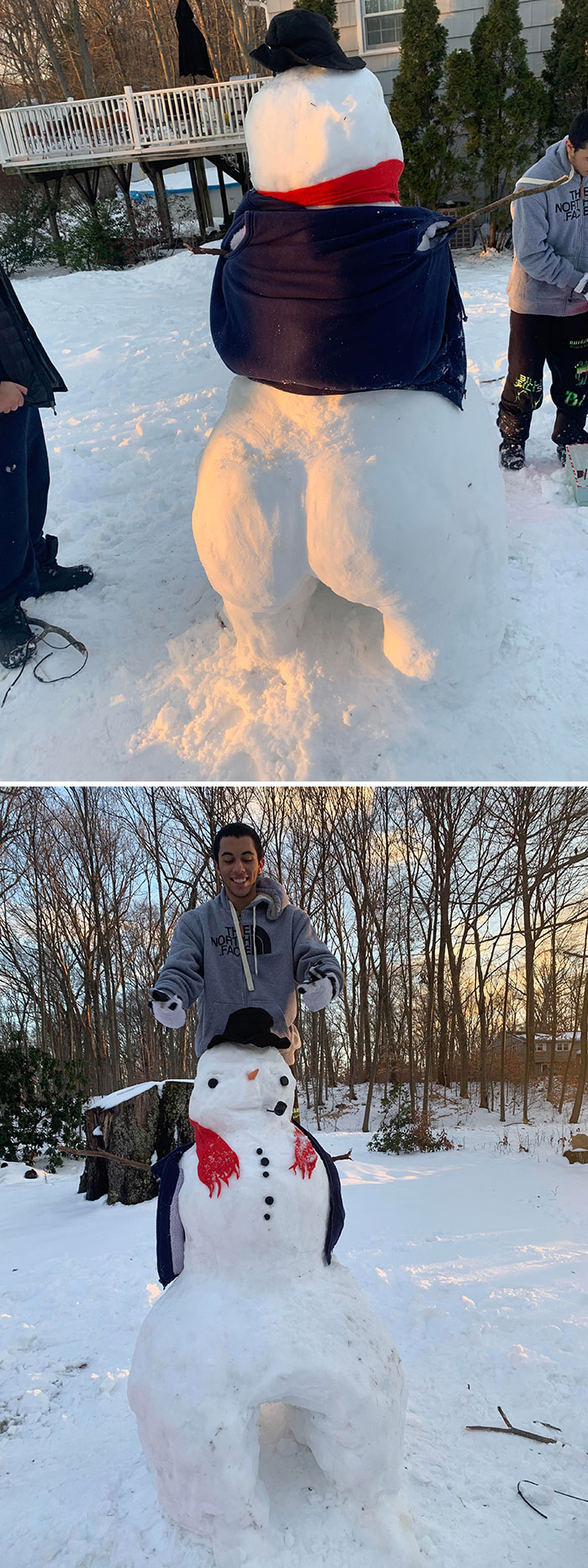 Me And My Friends Made A Snowman