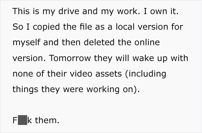 Guy Discovers Company Is Still Using His Work After Firing Him For 'Poor Performance,' Deletes Everything