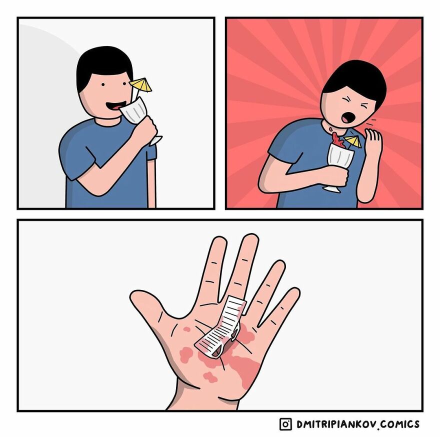 These Comics By This Russian Comedian Will Make The Day Of Those Who Like Dark Humor