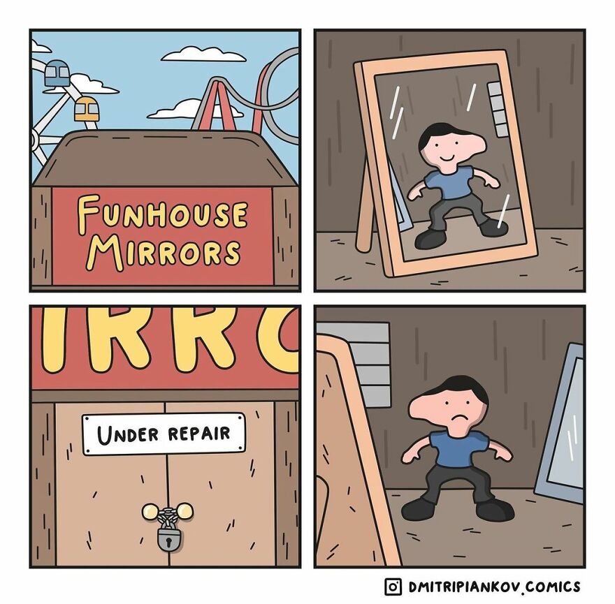 These Comics By This Russian Comedian Will Make The Day Of Those Who Like Dark Humor