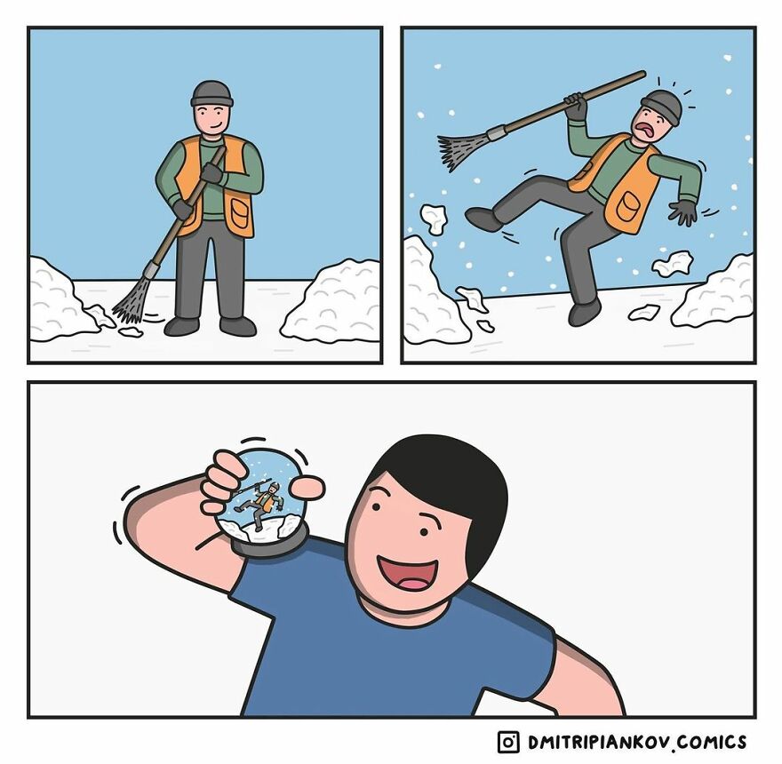 These Comics By This Russian Comedian Will Make The Day Of Those Who Like Dark Humor