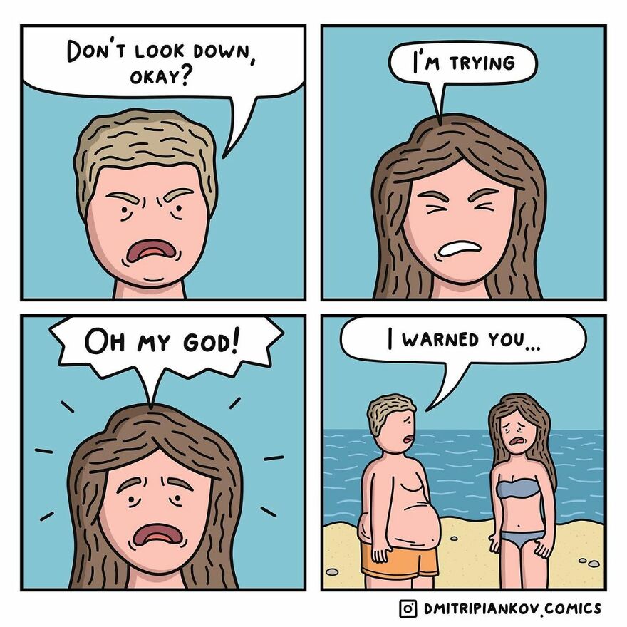 These Comics By This Russian Comedian Will Make The Day Of Those Who Like Dark Humor
