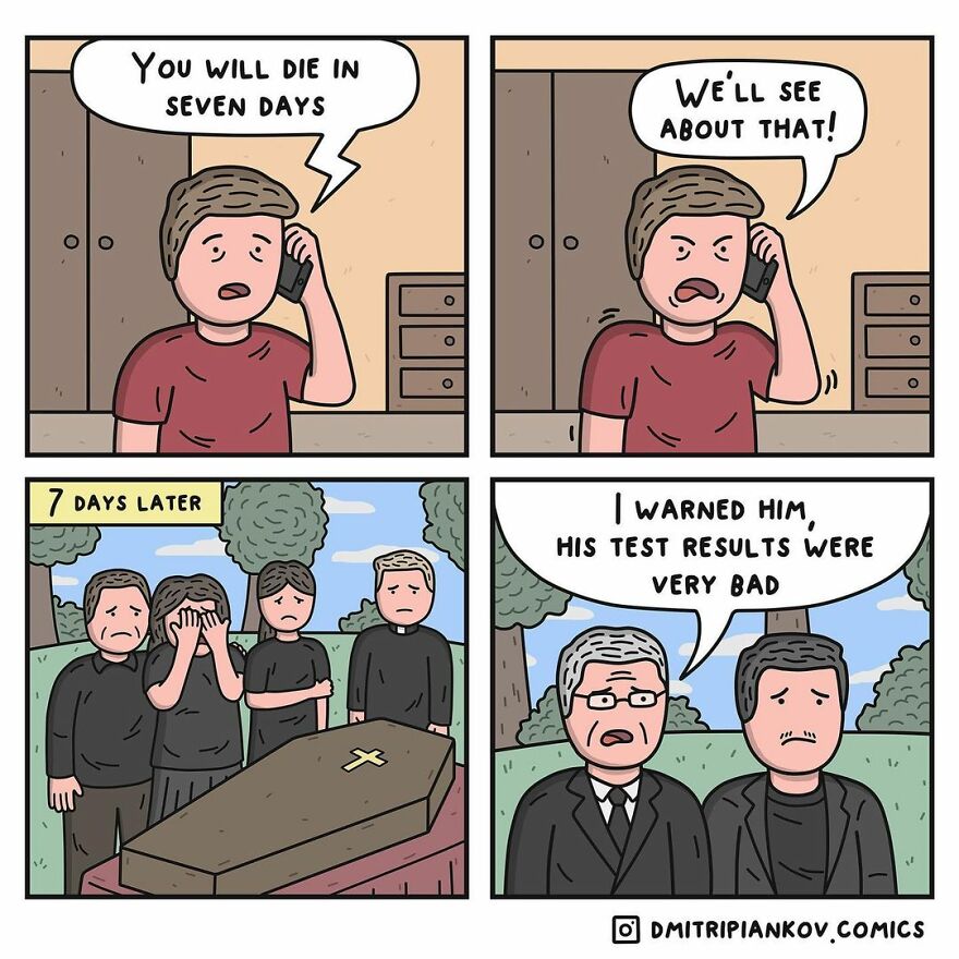 These Comics By This Russian Comedian Will Make The Day Of Those Who Like Dark Humor