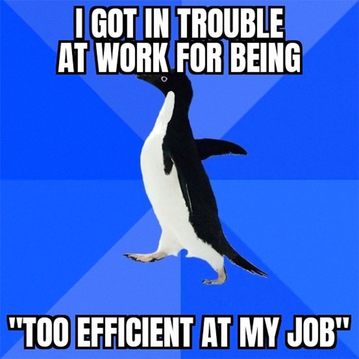 Person Works "Too Efficiently," Gets In Trouble For "Time Theft"