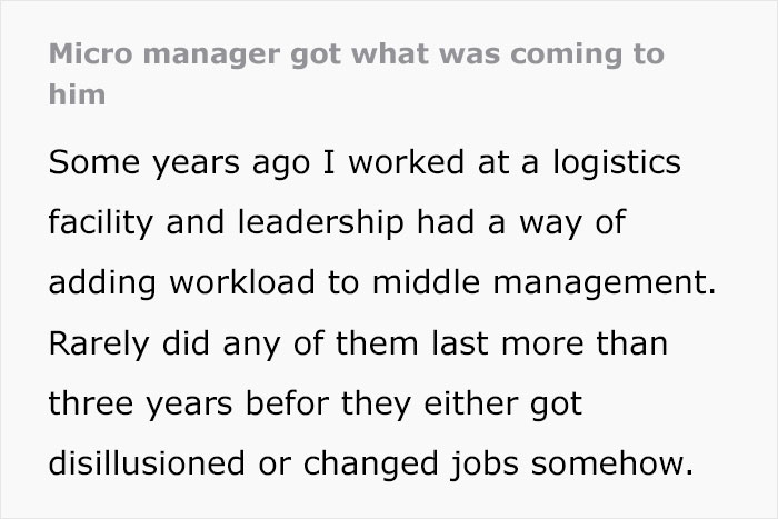 Micromanaging Boss Makes His Employees' Life Miserable, Gets What's Coming To Him Micromanaging Boss Makes His Employees' Life Miserable, Gets What's Coming To Him