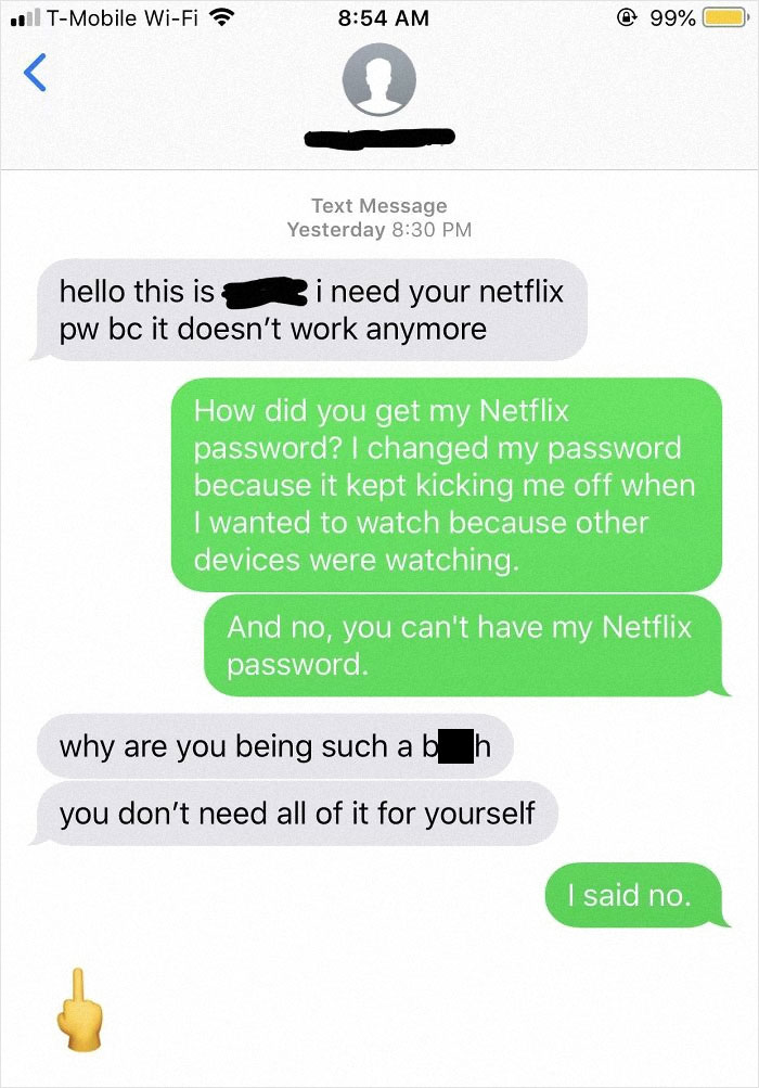 Bratty Cousin Stole My Netflix Password And When I Changed It He Wants Me To It To Him